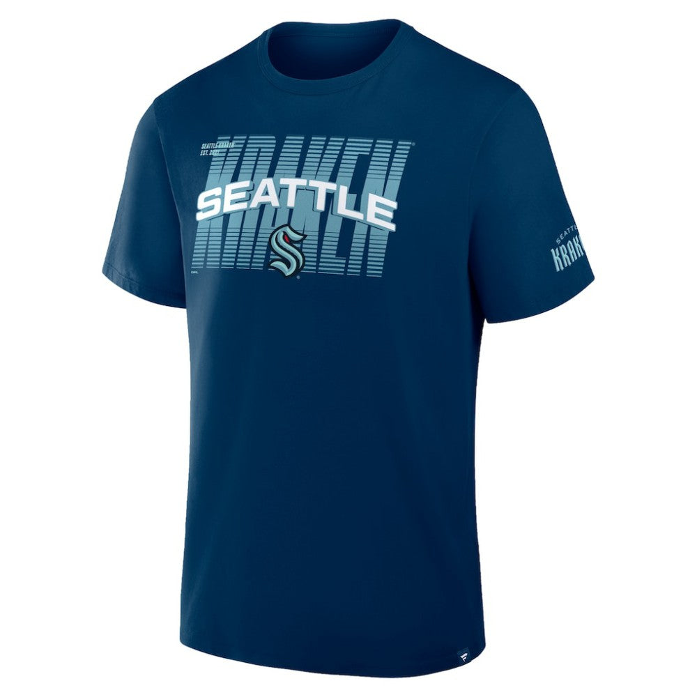 NHL Seattle Kraken Fanatics Team Vision Legacy T-Shirt - Deep Sea Blue