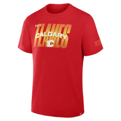NHL Calgary Flames Fanatics Team Vision Legacy T-Shirt - Red