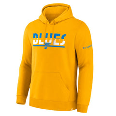 NHL St. Louis Blues Fanatics Half Wall Legacy Hoodie - Gold