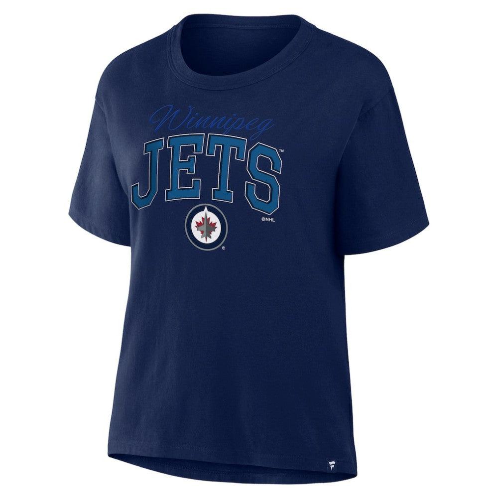 NHL Winnipeg Jets Fanatics Women's Line Change Legacy T-Shirt - Navy