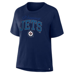 NHL Winnipeg Jets Fanatics Women's Line Change Legacy T-Shirt - Navy