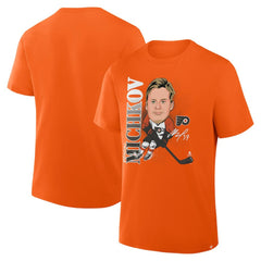 NHL Matvei Michkov Philadelphia Flyers Fanatics Caricature Player T-Shirt - Orange