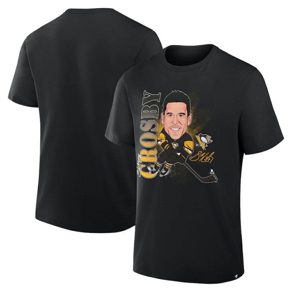 NHL Sidney Crosby Pittsburgh Penguins Fanatics Caricature Player T-Shirt - Black