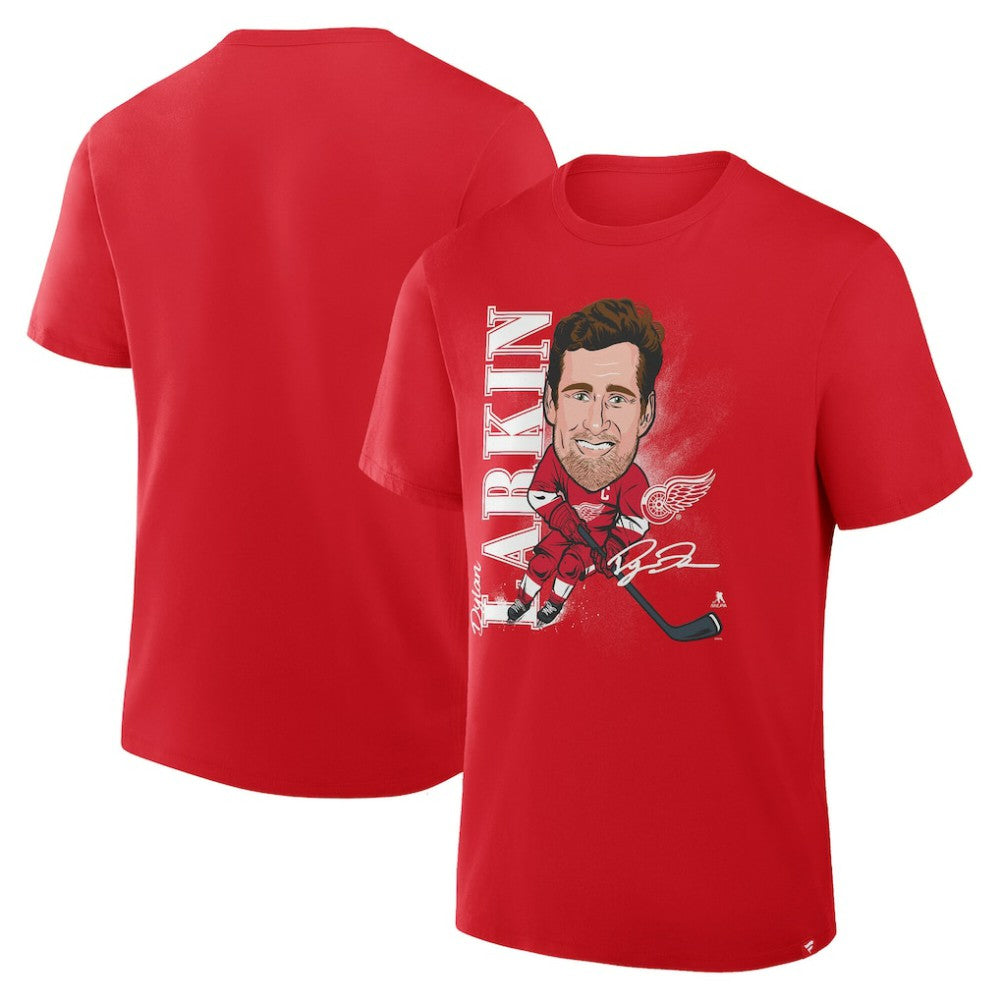 NHL Dylan Larkin Detroit Red Wings Fanatics Caricature Player T-Shirt - Red