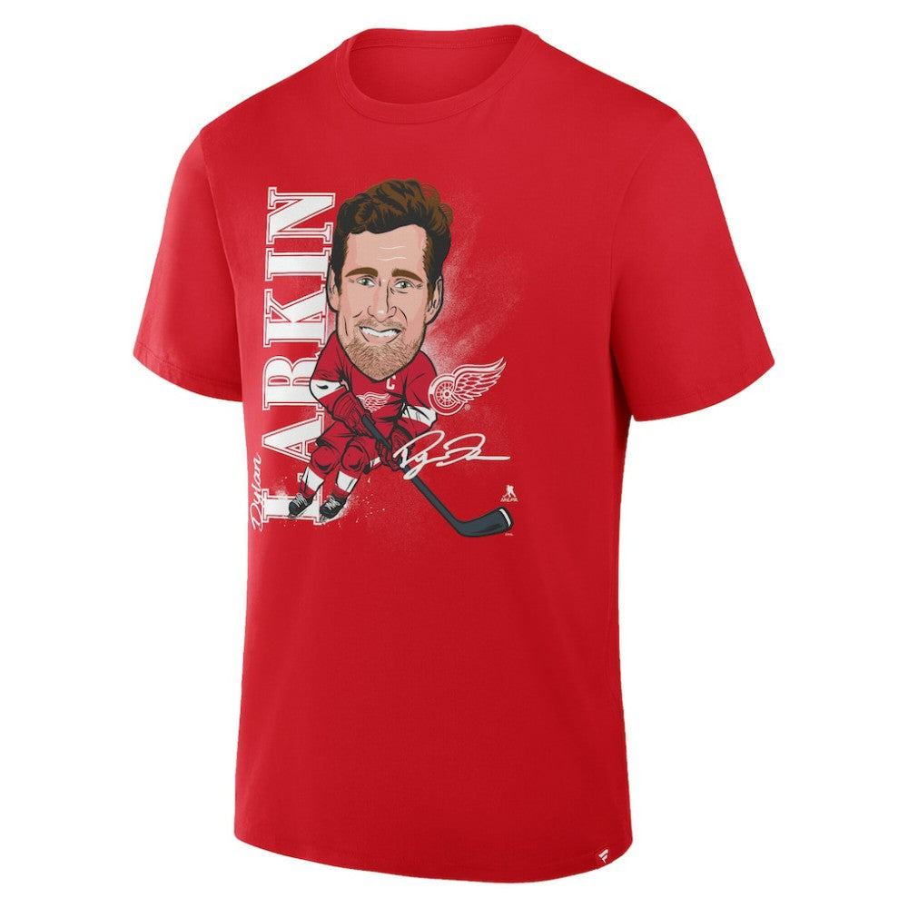 NHL Dylan Larkin Detroit Red Wings Fanatics Caricature Player T-Shirt - Red