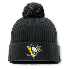 NHL Pittsburgh Penguins Fanatics 2025 NHL Global Series Sweden Cuffed Knit Hat with Pom - Black