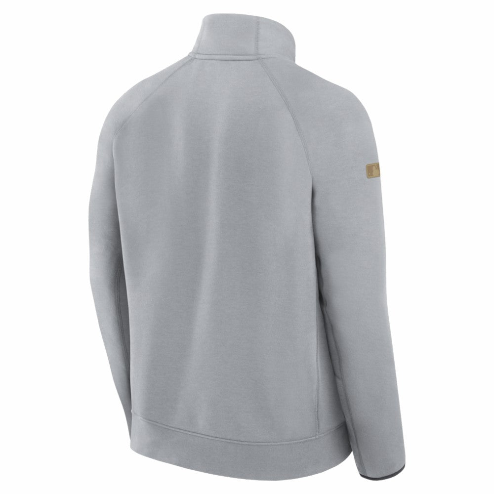 Los Angeles Dodgers Nike 2026 Gold Collection Tech Fleece Half-Zip Pullover - Gray Pullover