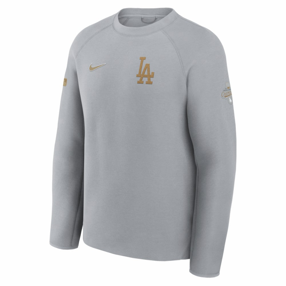 Los Angeles Dodgers Nike 2026 Gold Collection Tech Fleece Sweatshirt - Gray Sweatshirts