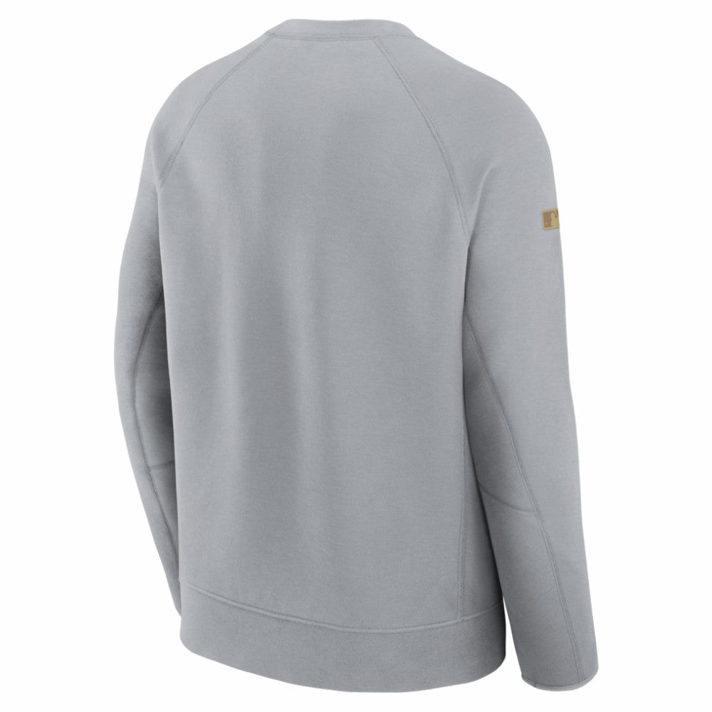 Los Angeles Dodgers Nike 2026 Gold Collection Tech Fleece Sweatshirt - Gray Sweatshirts