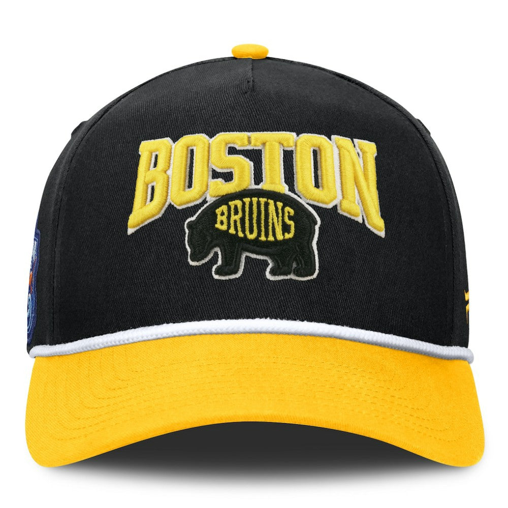 NHL Boston Bruins Fanatics 2026 NHL Stadium Series Authentic Pro A-Frame Adjustable Hat - Black