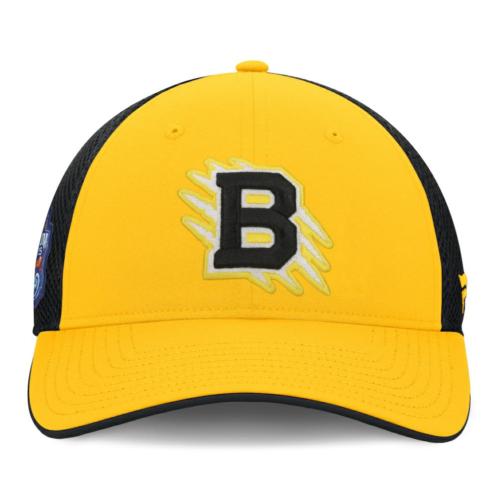 NHL Boston Bruins Fanatics 2026 NHL Stadium Series Authentic Pro Adjustable Trucker Hat - Gold/Black