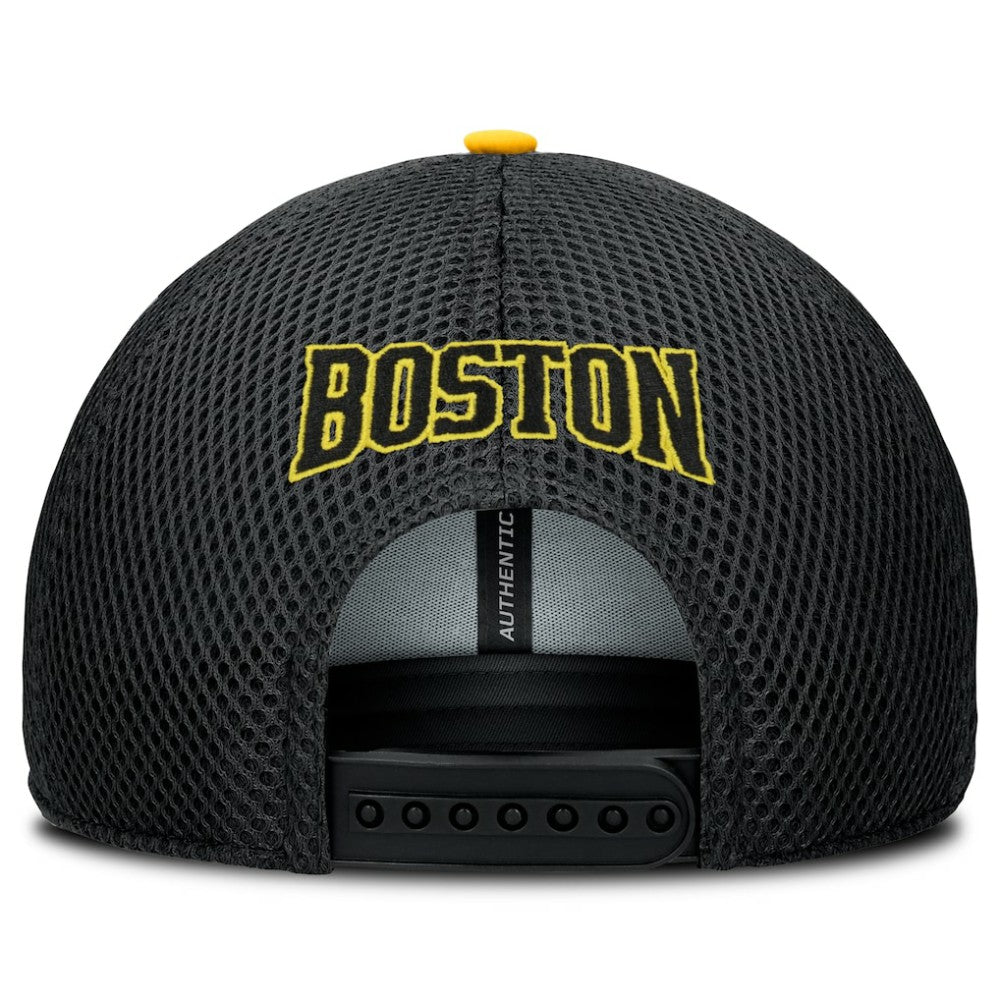 NHL Boston Bruins Fanatics 2026 NHL Stadium Series Authentic Pro Adjustable Trucker Hat - Gold/Black