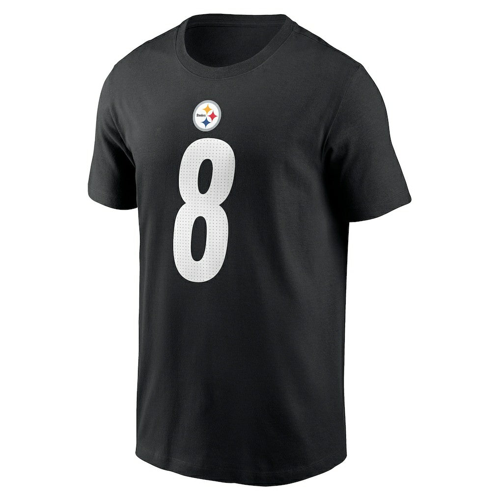 Aaron Rodgers Pittsburgh Steelers Name & Number T-Shirt Black
