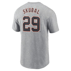 Tarik Skubal Detroit Tigers Nike Fuse Name & Number T-Shirt - Gray T-shirts
