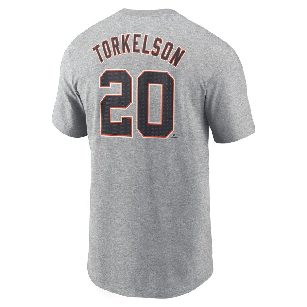 Spencer Torkelson Detroit Tigers Nike Fuse Name & Number T-Shirt - Gray T-shirts