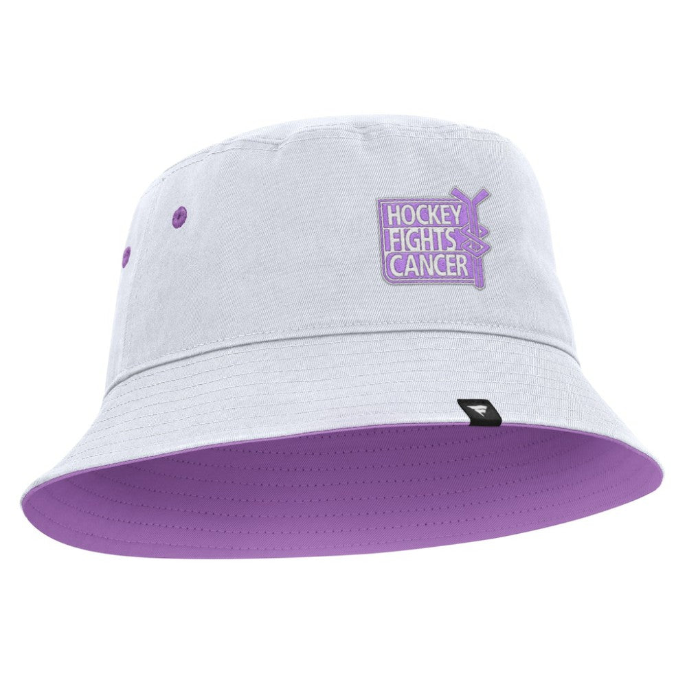 NHL New York Rangers Fanatics Hockey Fights Cancer Bucket Hat - White
