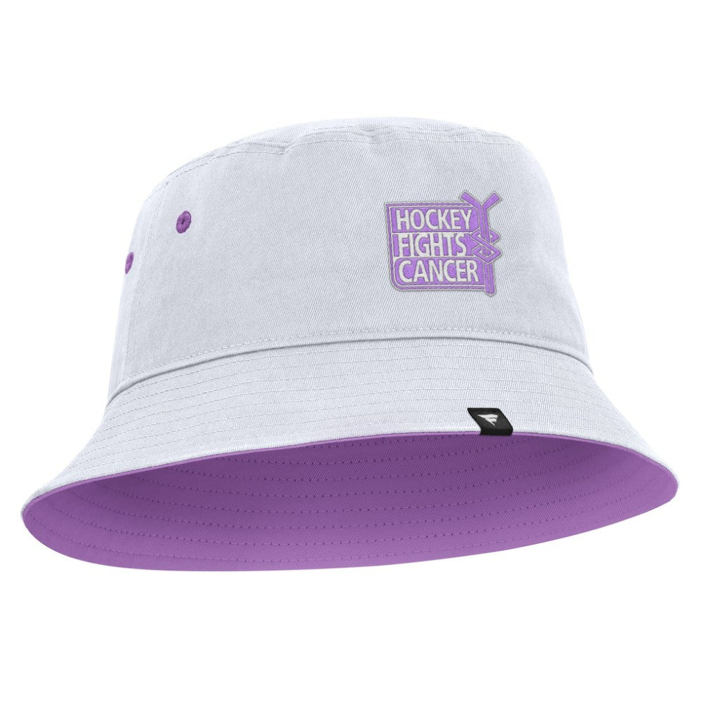 NHL Boston Bruins Fanatics Hockey Fights Cancer Bucket Hat - White