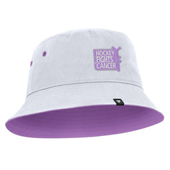 NHL Boston Bruins Fanatics Hockey Fights Cancer Bucket Hat - White