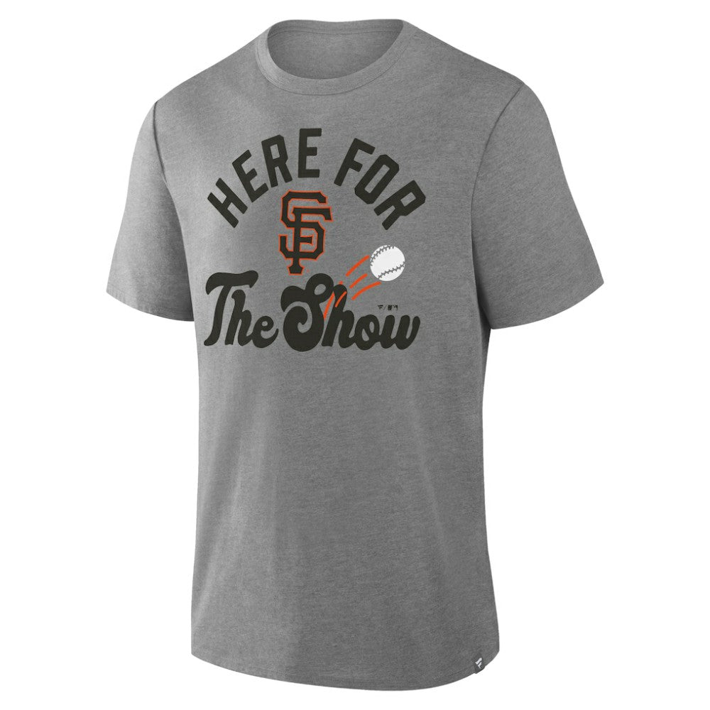 San Francisco Giants Fanatics Nostalgia Tri-Blend T-Shirt - Heather Gray T-shirts