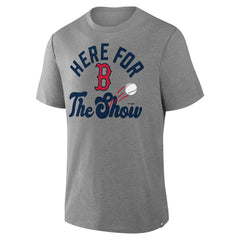 Boston Red Sox Fanatics Nostalgia Tri-Blend T-Shirt - Heather Gray T-shirts