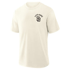 San Diego Padres Fanatics Nostalgia Stadium Slub T-Shirt - Cream T-shirts