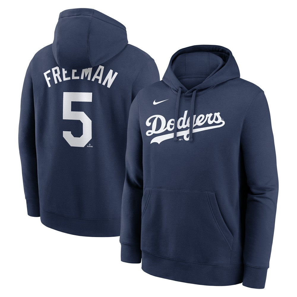 Freddie Freeman Los Angeles Dodgers Nike Player Name & Number Club Pullover Hoodie - Navy Hoodies