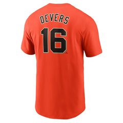 Rafael Devers San Francisco Giants Nike Name & Number T-Shirt - Orange T-shirts