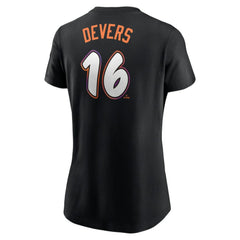 Rafael Devers San Francisco Giants Nike Women's 2025 City Connect Fuse Name & Number T-Shirt - Black T-shirts