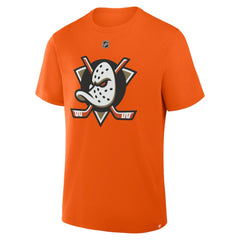 NHL Chris Kreider Anaheim Ducks Fanatics Authentic Stack Name & Number T-Shirt - Orange
