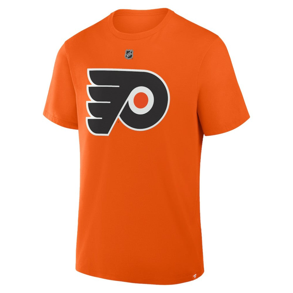 NHL Trevor Zegras Philadelphia Flyers Fanatics Authentic Stack Name & Number T-Shirt - Orange