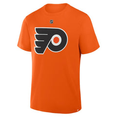 NHL Trevor Zegras Philadelphia Flyers Fanatics Authentic Stack Name & Number T-Shirt - Orange