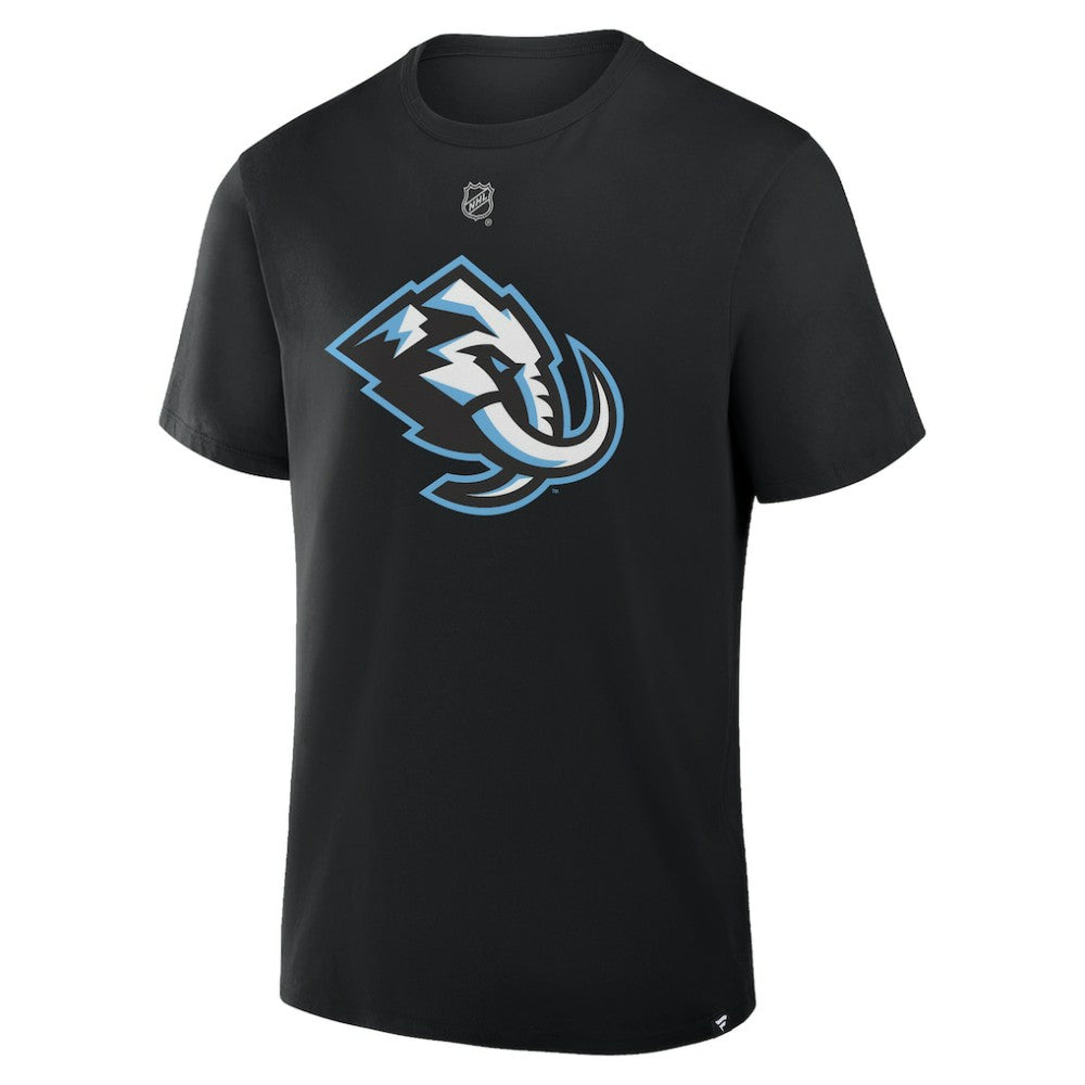NHL JJ Peterka Utah Mammoth Fanatics Authentic Stack Name & Number T-Shirt - Black