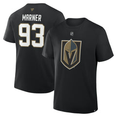 NHL Mitch Marner Vegas Golden Knights Fanatics Authentic Stack Name & Number T-Shirt - Black