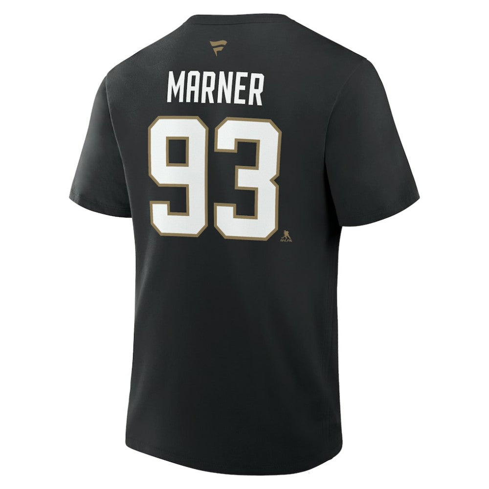 NHL Mitch Marner Vegas Golden Knights Fanatics Authentic Stack Name & Number T-Shirt - Black