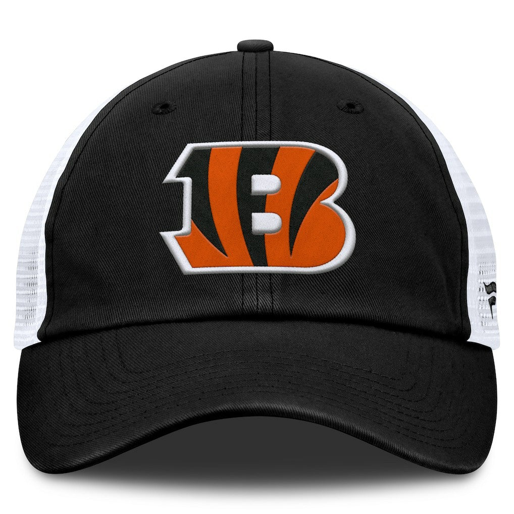 Cincinnati Bengals Trucker Adjustable Hat Black/White