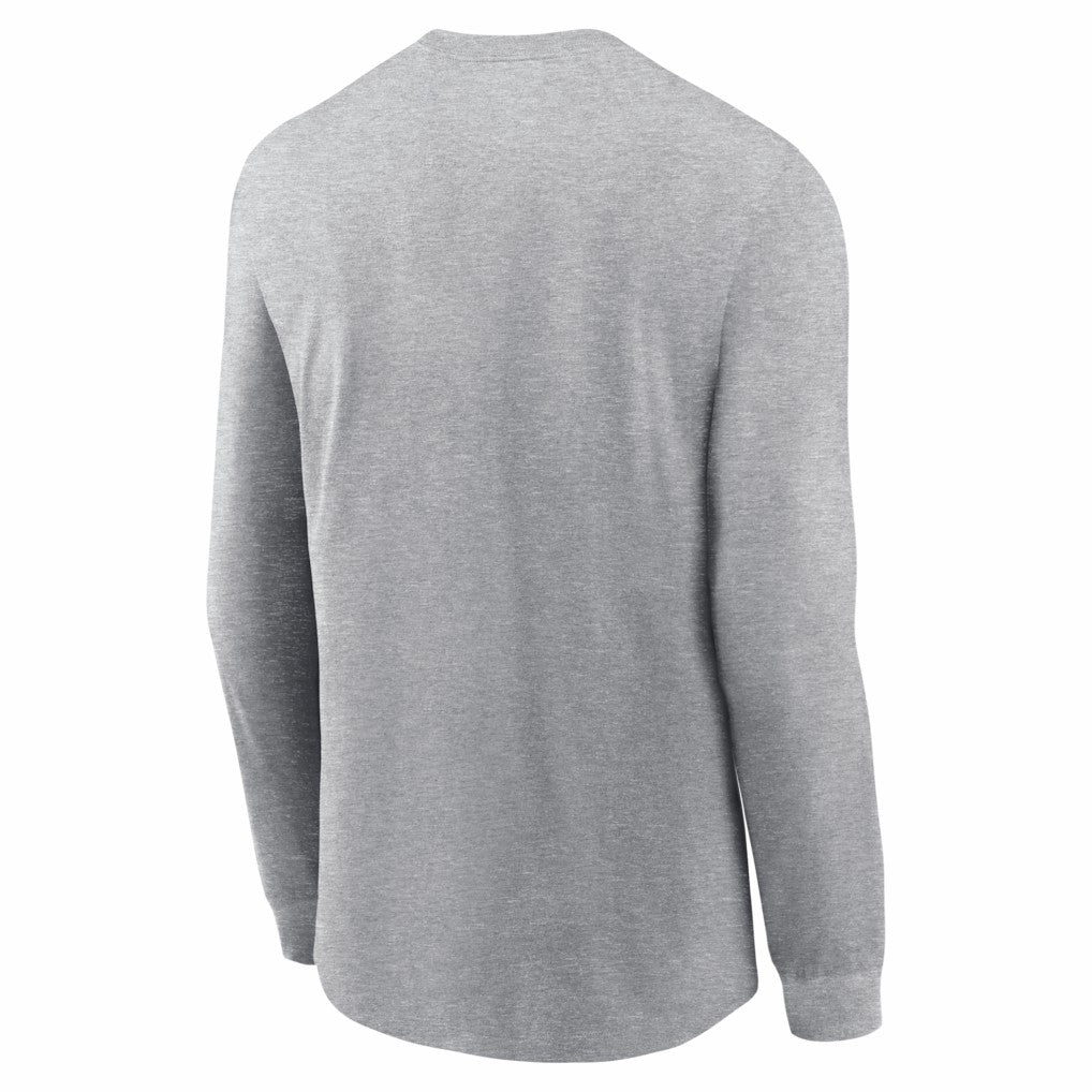 Seattle Seahawks 2025 NFC Champions Locker Room Trophy Collection Long Sleeve T-Shirt Heather Gray