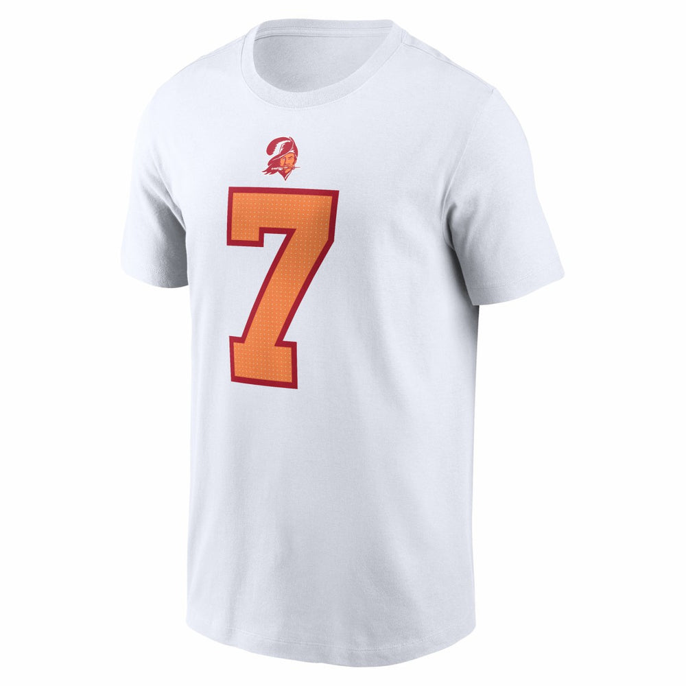Bucky Irving '76 Tampa Bay Buccaneers 50th Season Alternate Name & Number T-Shirt White