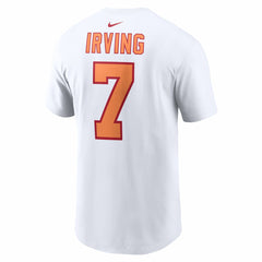 Bucky Irving '76 Tampa Bay Buccaneers 50th Season Alternate Name & Number T-Shirt White