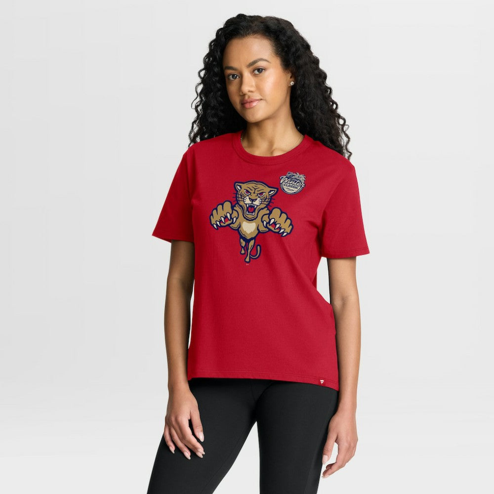NHL Florida Panthers Fanatics Women's 2026 NHL Winter Classic T-Shirt - Red