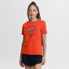 Detroit Tigers Nike Women's Alternate Fashion T-Shirt - Orange T-shirts
