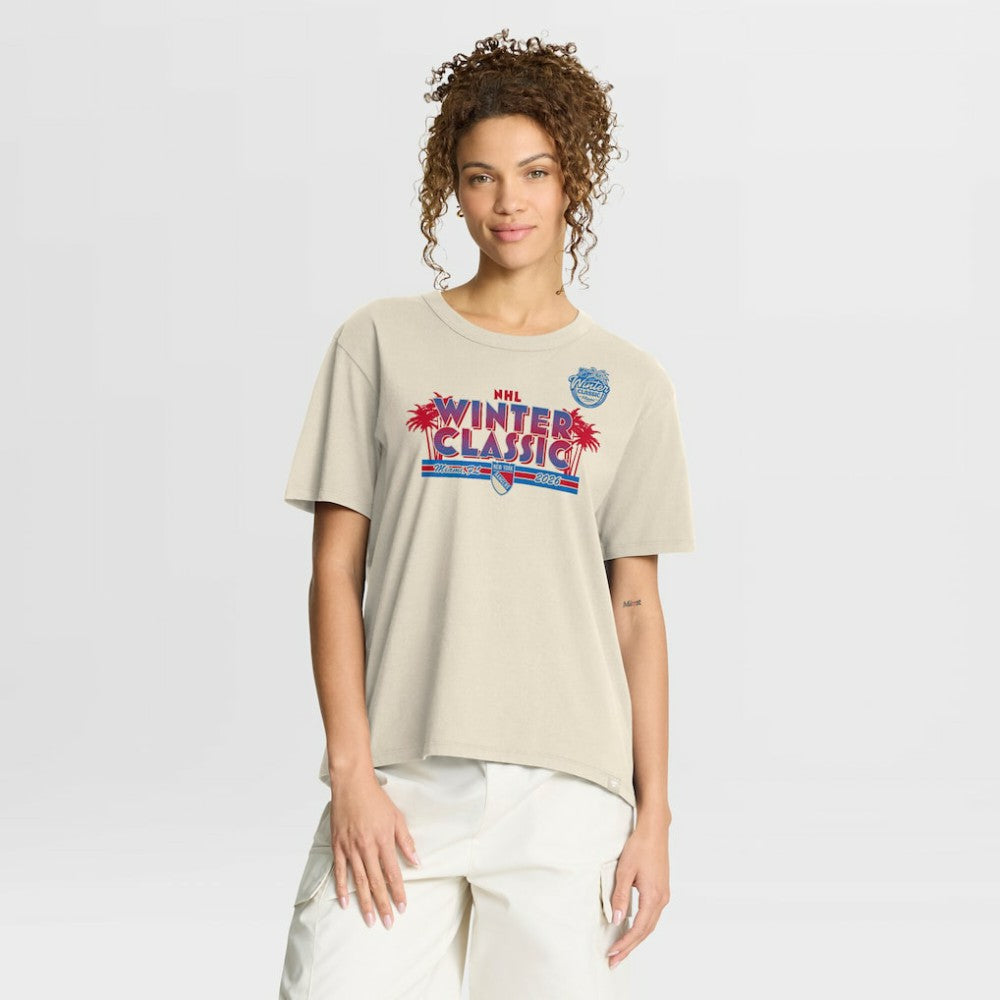 NHL New York Rangers Fanatics Women's 2026 NHL Winter Classic T-Shirt - Cream