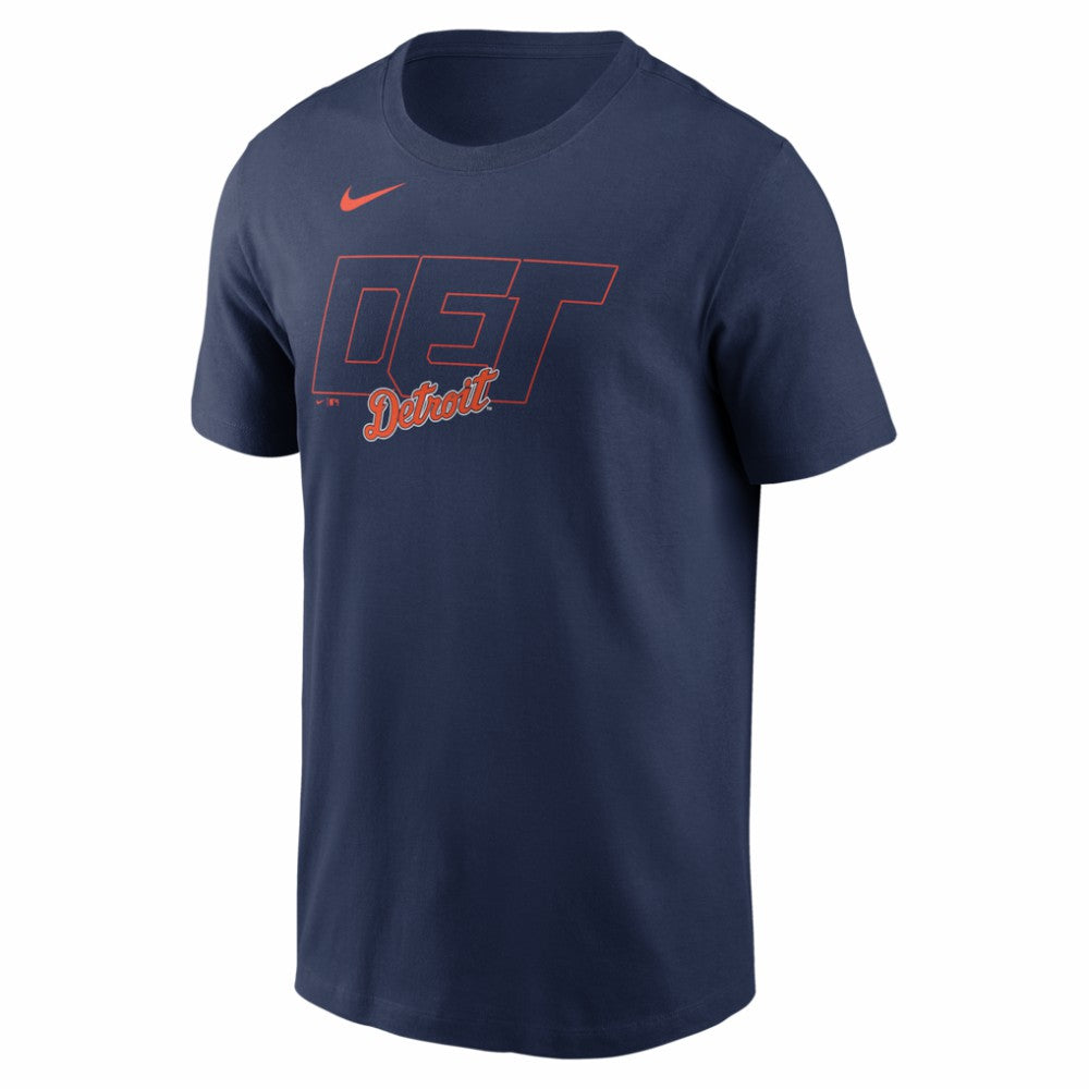 Detroit Tigers Nike Alternate Logo 2-Hit T-Shirt - Navy T-shirts