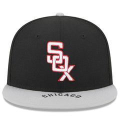 Chicago White Sox New Era On Deck 59FIFTY Fitted Hat - Black/Gray Hats