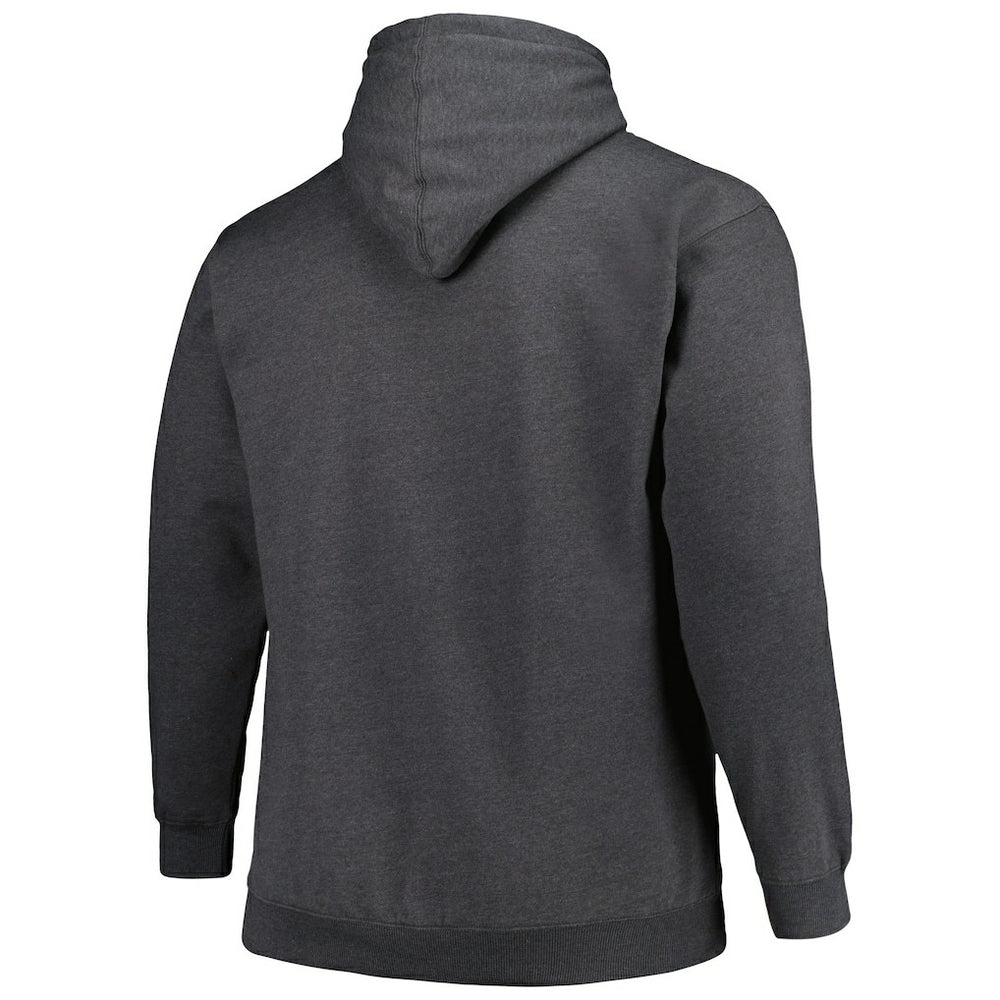 Carolina Panthers Big & Tall Pullover Hoodie Heather Charcoal
