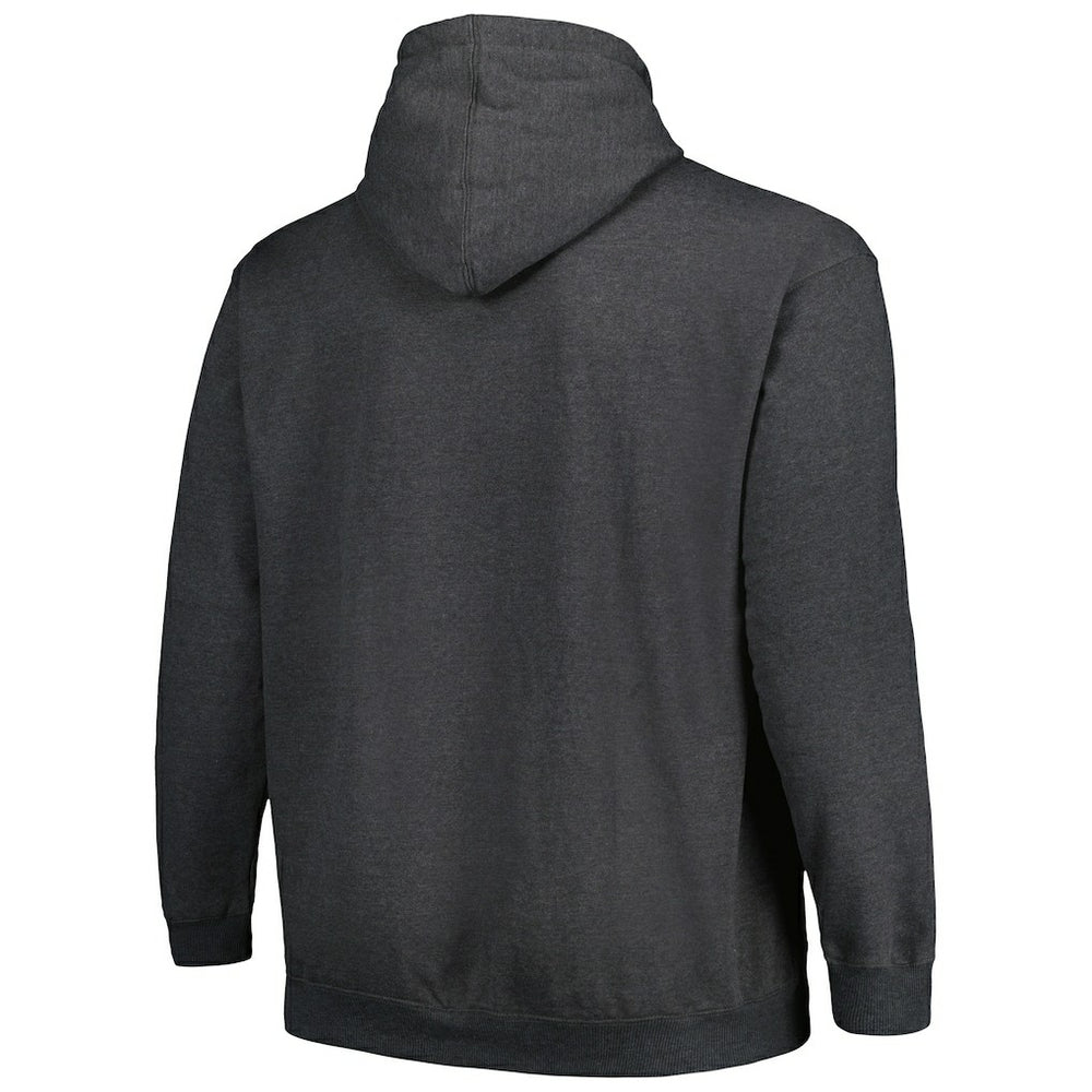 Seattle Seahawks Big & Tall Pullover Hoodie Heather Charcoal