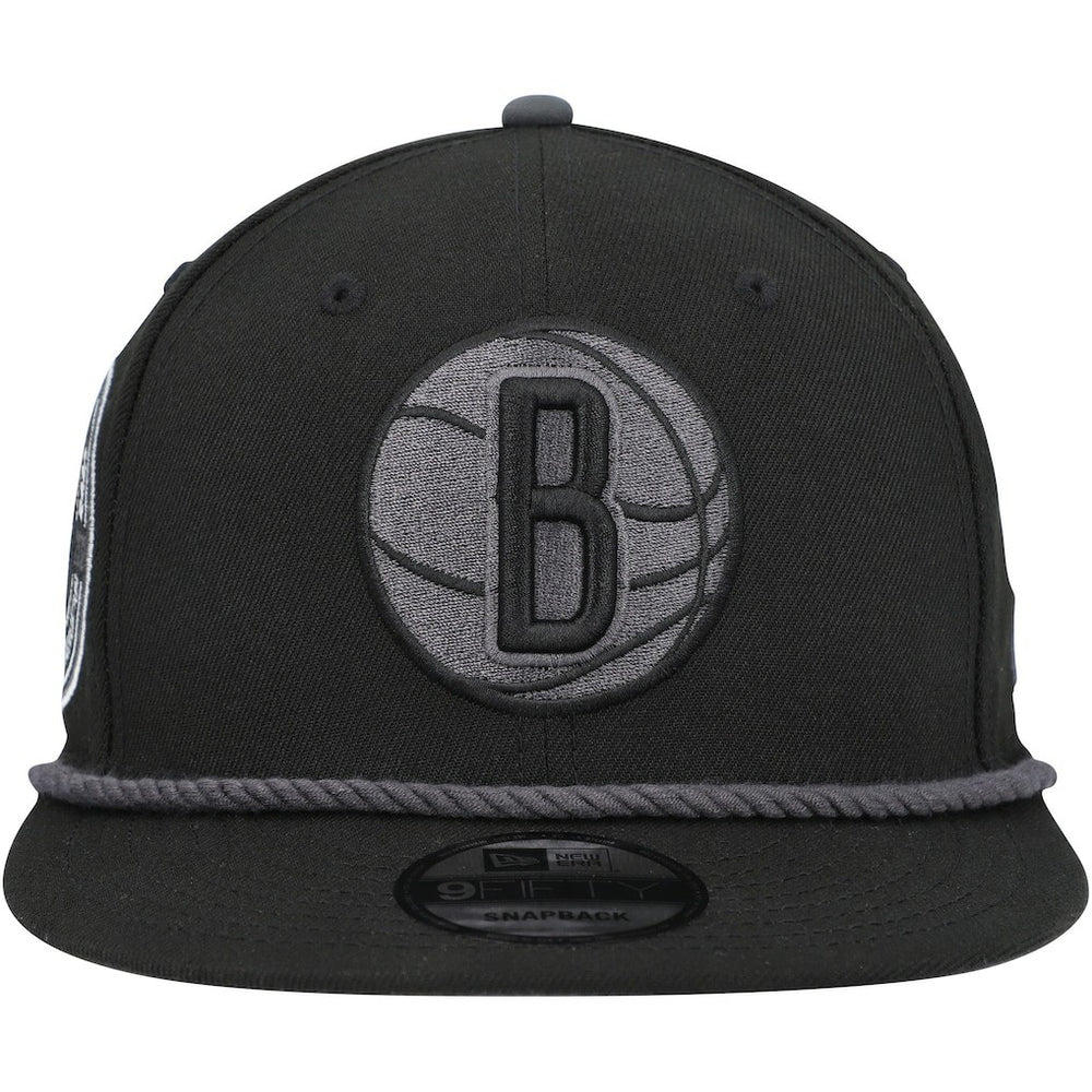Brooklyn Nets Back Laurels 9FIFTY Snapback Hat Black