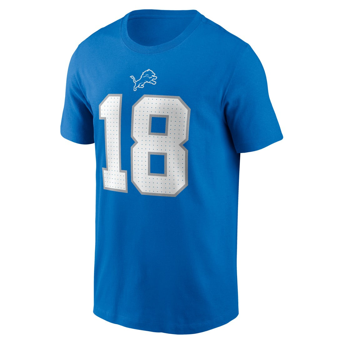 Isaac TeSlaa Detroit Lions Name & Number T-Shirt Blue