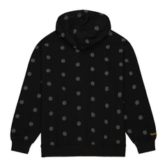 Pittsburgh Steelers Allover Print Fleece Pullover Hoodie Black