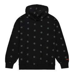 Cincinnati Bengals Allover Print Fleece Pullover Hoodie Black