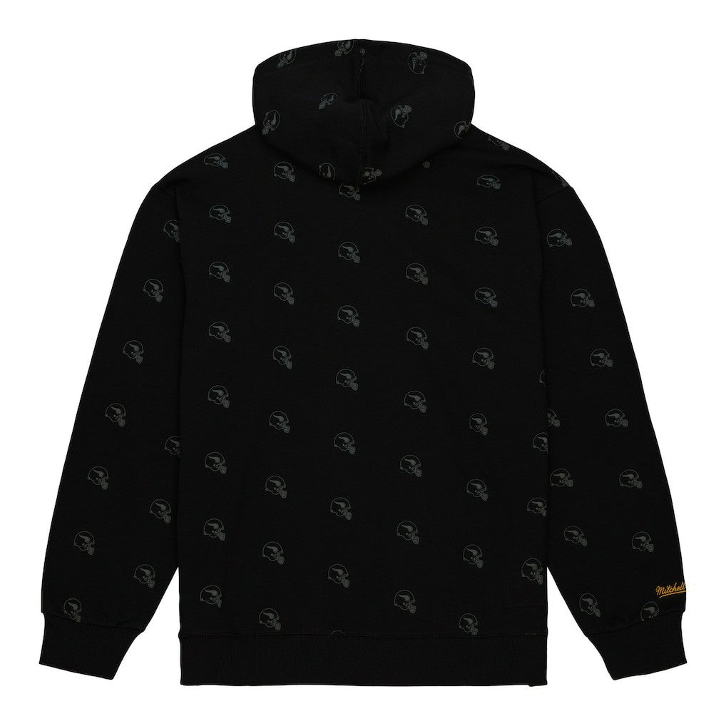 Minnesota Vikings Allover Print Fleece Pullover Hoodie Black